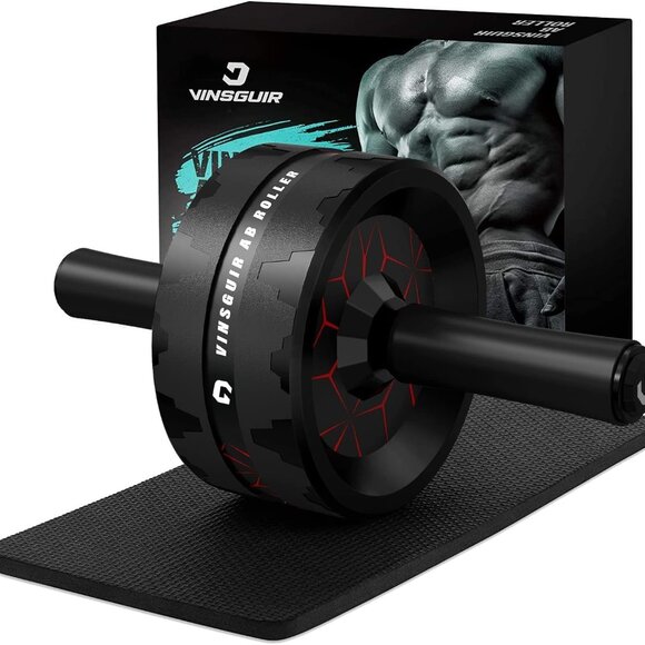 Ab Roller Wheel, Abs & Core Workout Equipment for Home Gym with Knee Pad Accesso - Picture 1 of 6